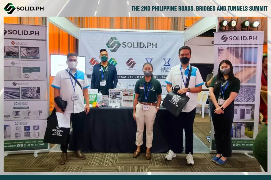 SOLID.PH at The 2nd Philippine Roads, Bridges and Tunnels Summit with staff at their booth.